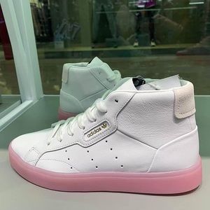 Adidas originals SLEEK MID White pink soles
